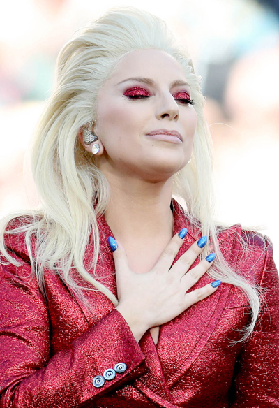 Lady Gaga Sings the National Anthem at Super Bowl 50