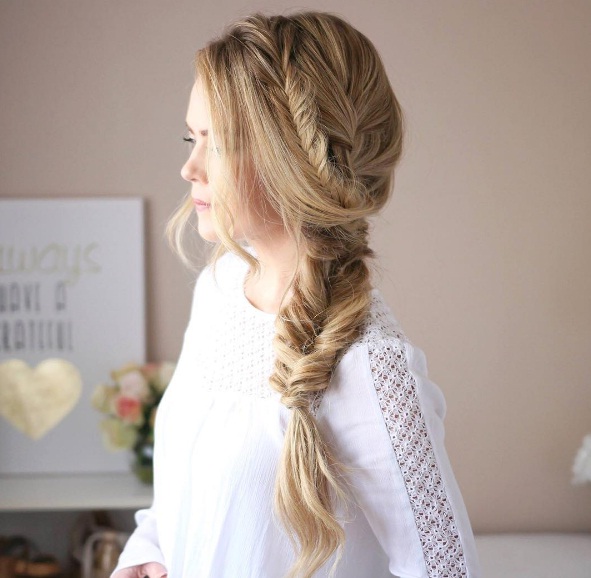 Get A Cool Mixed Side Braid In A Few Easy Steps Beauty