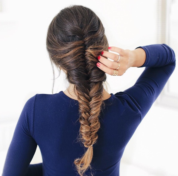 Beat Summertime Frizz With This French Fishtail Braid