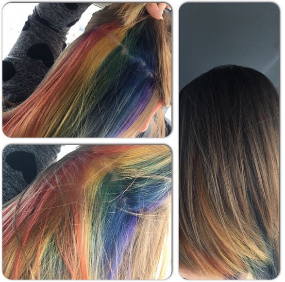 Hidden Rainbow Hair Is A Sneaky Yet Stylish New Trend Beauty