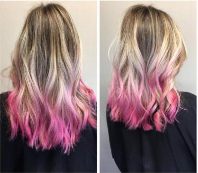 Celebrities Are Loving Crazy Pink And Blue Hair Colours For Winter