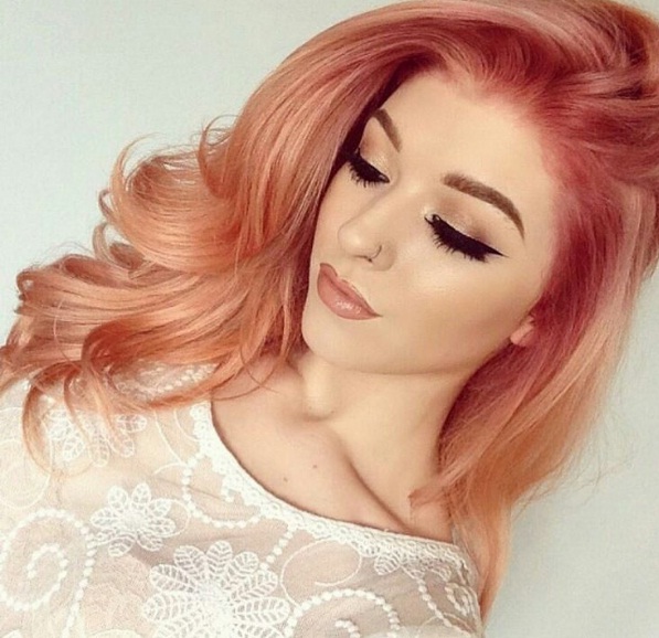 Pink Hair Gets An Update With Salmon Tones | BEAUTY