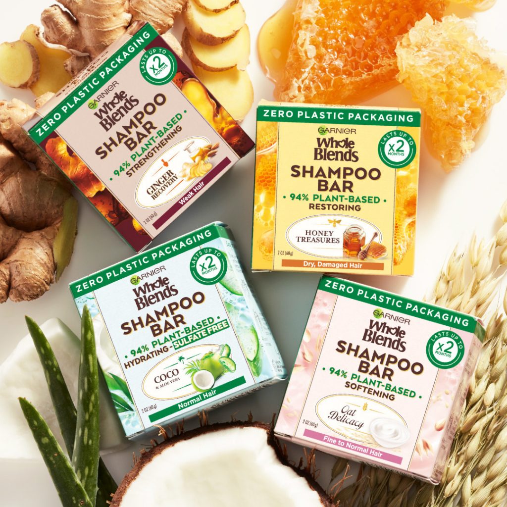 Garnier Launches Whole Blends Shampoo Bars BEAUTY