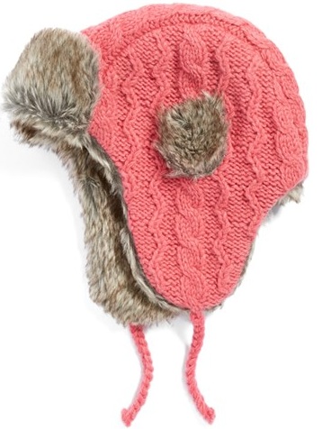 PINK TRAPPER HAT