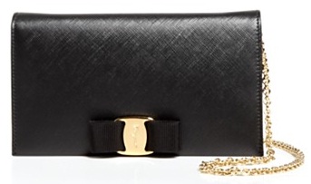 BLACK AND GOLD CHAIN BAG