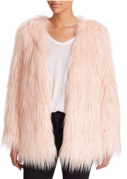 PINK FUR COAT