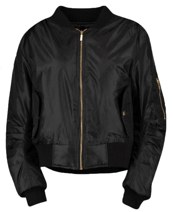 BLACK BOMBER JACKET