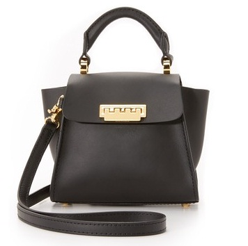 BLACK TOP HANDLE HANDBAG
