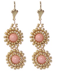 DANGLING CORAL EARRINGS