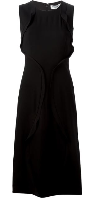 Copy Camilla Belle’s Sleeveless Black Midi Dress And Cat Eye Sunglasses ...