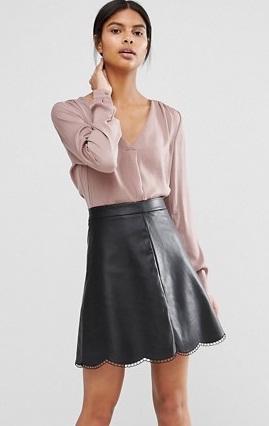 black-leather-skirt