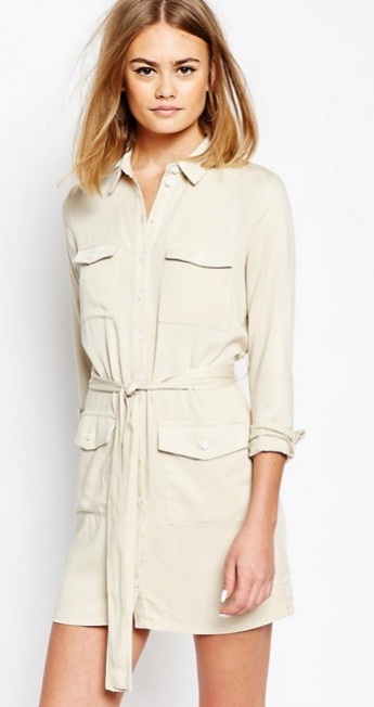 Get Gal Gadot’s Crisp Beige Shirtdress From “Keeping Up with the ...