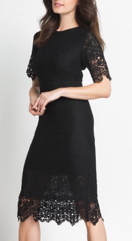 Copy Rebecca Ferguson’s Black Lace Dress From “The Snowman” | FASHION