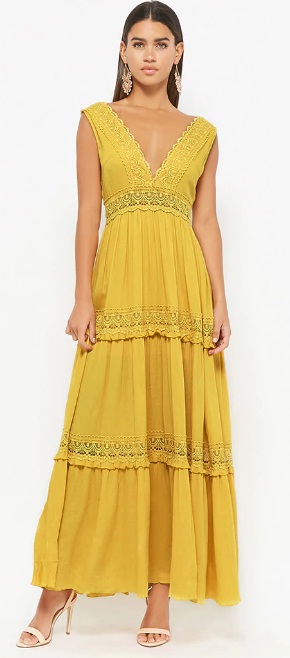 next yellow lace dress