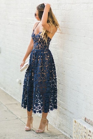 navy blue dress 2 | FASHION