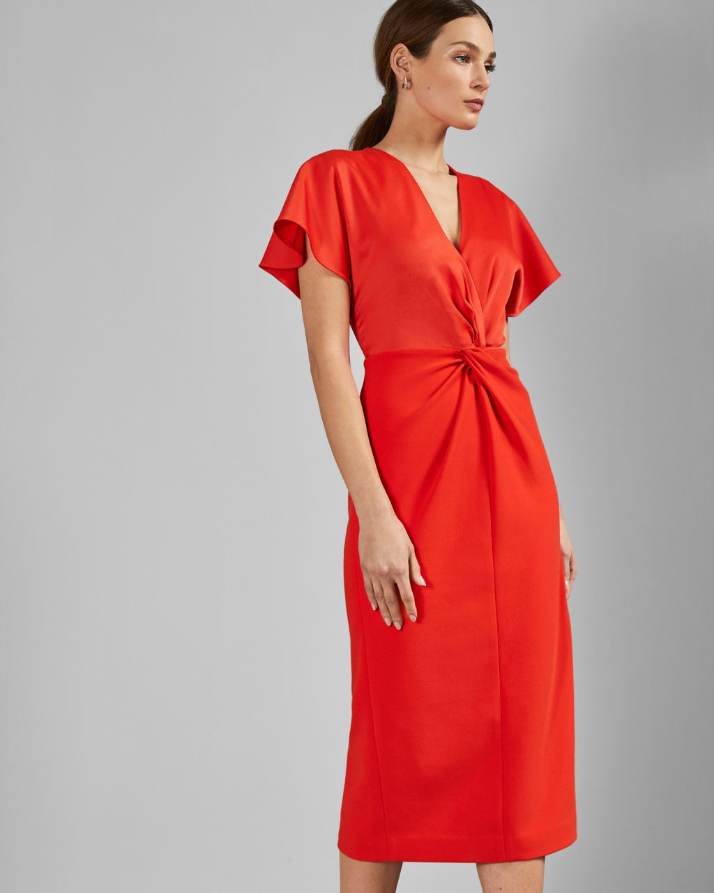 ted baker burnt orange dress